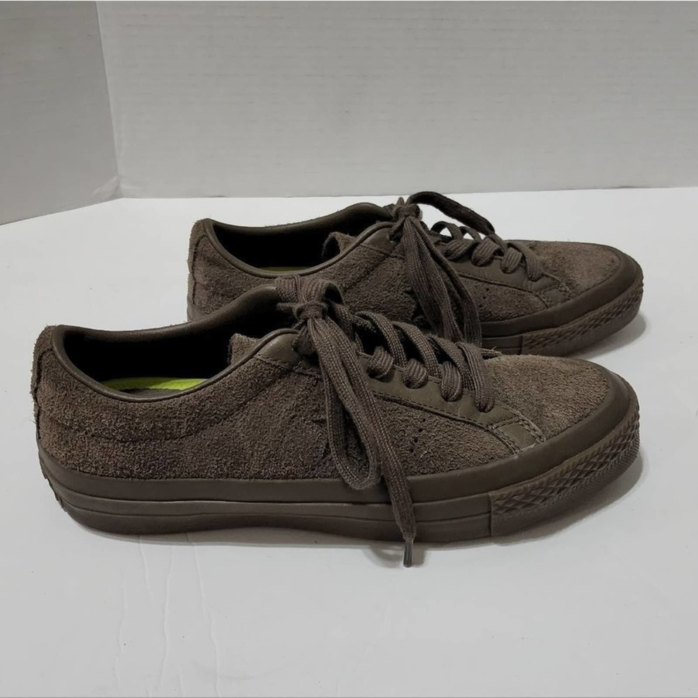 CONVERSE All Star brown suede‎ leather sneakers women's size 7